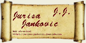 Juriša Janković vizit kartica